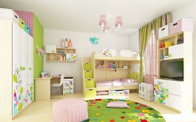 Детская комната Флёр (Белый/корпус Клен) в Полтавке - poltavka.katalogmebeli.com | фото 6