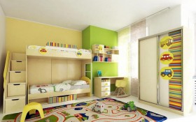 Детская комната Клаксон (Бежевый/корпус Клен) в Полтавке - poltavka.katalogmebeli.com | фото 3