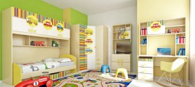 Детская комната Клаксон (Бежевый/корпус Клен) в Полтавке - poltavka.katalogmebeli.com | фото 5