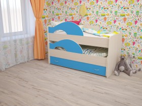Кровать детская Радуга 1600 Млечный дуб/Венге в Полтавке - poltavka.katalogmebeli.com | фото 4