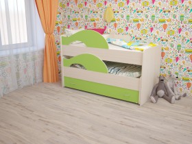 Кровать детская Радуга 1600 Млечный дуб/Венге в Полтавке - poltavka.katalogmebeli.com | фото 8