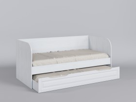 Диван-кровать Классика (Белый/корпус Выбеленное дерево) в Полтавке - poltavka.katalogmebeli.com | фото