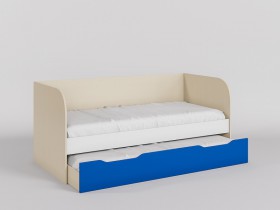 Диван-кровать Скай (Синий/Белый/корпус Клен) в Полтавке - poltavka.katalogmebeli.com | фото