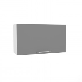 Гарда ВПГ 800 шкаф верхний горизонтальный высокий (Белый Эмалит/корпус Серый) в Полтавке - poltavka.katalogmebeli.com | фото