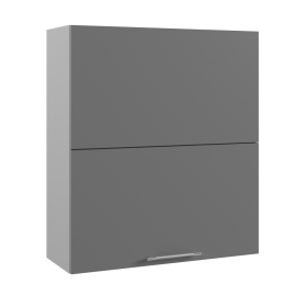Гарда ВПГПМ 800 шкаф верхний высокий Blum Aventos (Белый Эмалит/корпус Серый) в Полтавке - poltavka.katalogmebeli.com | фото