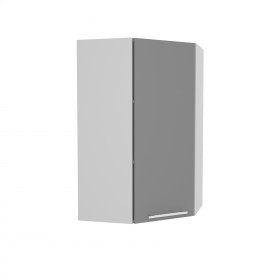 Гарда ВПУ 550 шкаф верхний угловой высокий (Белый Эмалит/корпус Серый) в Полтавке - poltavka.katalogmebeli.com | фото