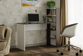 Компьютерный стол №3 (Венге/Белый) в Полтавке - poltavka.katalogmebeli.com | фото