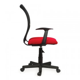 Кресло BRABIX Spring MG-307 (красно-черный) в Полтавке - poltavka.katalogmebeli.com | фото 3