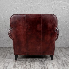 Кресло кожаное Элегант (Бордовый) в Полтавке - poltavka.katalogmebeli.com | фото 5