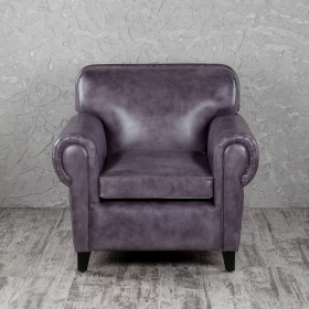 Кресло кожаное Элегант (Фиолетовый) в Полтавке - poltavka.katalogmebeli.com | фото 4