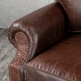 Кресло кожаное Лофт Аристократ (ширина 1100 мм) в Полтавке - poltavka.katalogmebeli.com | фото 5