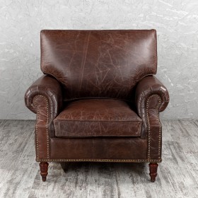 Кресло кожаное Лофт Аристократ (ширина 1100 мм) в Полтавке - poltavka.katalogmebeli.com | фото 8
