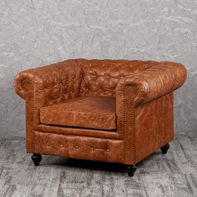 Кресло кожаное Лофт Честер (кожа буйвола) в Полтавке - poltavka.katalogmebeli.com | фото