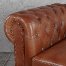Кресло кожаное Лофт Честер (кожа) в Полтавке - poltavka.katalogmebeli.com | фото 3