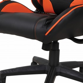 Кресло компьютерное BRABIX GT Racer GM-100 (черный, оранжевый) в Полтавке - poltavka.katalogmebeli.com | фото 2