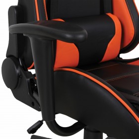 Кресло компьютерное BRABIX GT Racer GM-100 (черный, оранжевый) в Полтавке - poltavka.katalogmebeli.com | фото 3