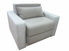 Кресло-кровать №2 (3Флок №2 капучино, 5 категория) в Полтавке - poltavka.katalogmebeli.com | фото 1