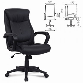 Кресло офисное BRABIX Enter EX-511 (черный) в Полтавке - poltavka.katalogmebeli.com | фото 1