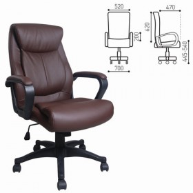 Кресло офисное BRABIX Enter EX-511 (коричневый) в Полтавке - poltavka.katalogmebeli.com | фото