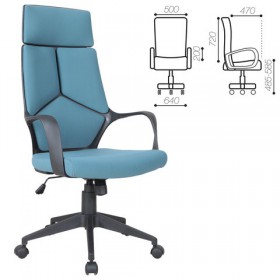 Кресло офисное BRABIX Prime EX-515 (голубая ткань) в Полтавке - poltavka.katalogmebeli.com | фото