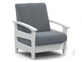 Кресло для отдыха Омега (снег лак/CATANIA SILVER) в Полтавке - poltavka.katalogmebeli.com | фото