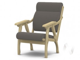 Кресло Вега-10 (бесцветный лак/ULTRA STONE) в Полтавке - poltavka.katalogmebeli.com | фото 1