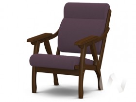 Кресло Вега-10 (орех лак/ULTRA PLUM) в Полтавке - poltavka.katalogmebeli.com | фото