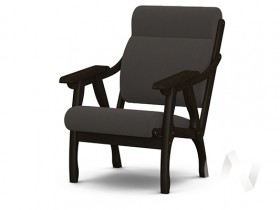 Кресло Вега-10 (венге лак/ULTRA GRAFIT) в Полтавке - poltavka.katalogmebeli.com | фото
