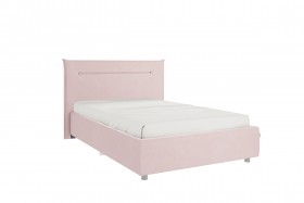 Кровать 1,2 Альба с основанием (Нежно-розовый велюр) в Полтавке - poltavka.katalogmebeli.com | фото