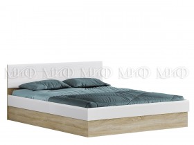 Кровать 1,4 спальня Фортуна (Дуб сонома/белый глянец) в Полтавке - poltavka.katalogmebeli.com | фото