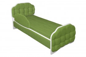 Кровать 170 Атлет 76 Зелёный (мягкий бортик) в Полтавке - poltavka.katalogmebeli.com | фото
