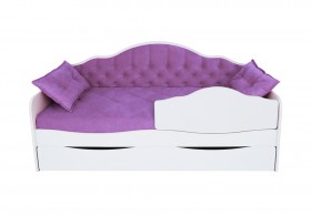 Кровать 170 серии Иллюзия Лайт 1 ящик 32 Фиолетовый (подушки) в Полтавке - poltavka.katalogmebeli.com | фото