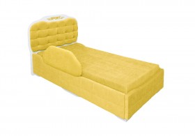 Кровать 190 Атлет Lux 74 Жёлтый (мягкий бортик) в Полтавке - poltavka.katalogmebeli.com | фото