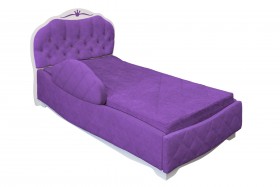 Кровать 190 Гармония Lux 32 Фиолетовый (мягкий бортик) в Полтавке - poltavka.katalogmebeli.com | фото