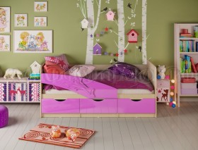 Кровать детская 1,8м Дельфин (Сиреневый металлик) в Полтавке - poltavka.katalogmebeli.com | фото