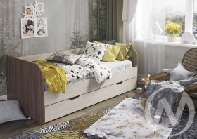 Кровать детская Балли 2-х уровневая (шимо темный/шимо светлый) в Полтавке - poltavka.katalogmebeli.com | фото