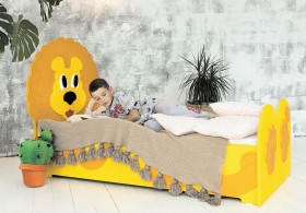 Кровать детская Лева 1.6 Желтый/Оранжевый в Полтавке - poltavka.katalogmebeli.com | фото