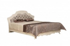 Кровать двойная "Кантри" (вудлайн кремовый/патина/ортопед/1820) в Полтавке - poltavka.katalogmebeli.com | фото