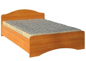 Кровать двойная 1600-1 без матраса (круглые спинки) Вишня Оксфорд в Полтавке - poltavka.katalogmebeli.com | фото