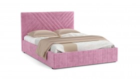 Кровать Гамма ш. 1400 (без основания для хранения) (велюр тенерифе розовый) в Полтавке - poltavka.katalogmebeli.com | фото