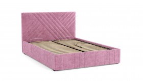 Кровать Гамма ш. 1400 (с основанием для хранения) (велюр тенерифе розовый) в Полтавке - poltavka.katalogmebeli.com | фото 2