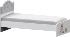 Кровать Каспер с мягкой спинкой и фотопечатью (800х1900) Белый в Полтавке - poltavka.katalogmebeli.com | фото