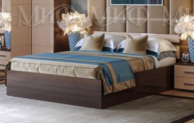 Кровать Нэнси 1,4м (Венге/капучино глянец) в Полтавке - poltavka.katalogmebeli.com | фото