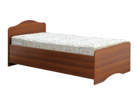 Кровать одинарная 900-1 без матраса (круглые спинки) Орех Таволато в Полтавке - poltavka.katalogmebeli.com | фото