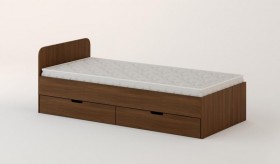 Кровать с ящиками 900 (Орех темный) в Полтавке - poltavka.katalogmebeli.com | фото