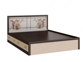 Кровать с ящиками 1,6м Мальта (Дуб венге/Дуб беленый) в Полтавке - poltavka.katalogmebeli.com | фото