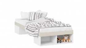 Кровать «Сканди»  Дуб Гарден/Белый в Полтавке - poltavka.katalogmebeli.com | фото