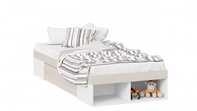 Кровать «Сканди» с ящиком Дуб Гарден/Белый в Полтавке - poltavka.katalogmebeli.com | фото