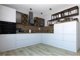 Модульная кухня Бронкс 1,8 м (Кварц) в Полтавке - poltavka.katalogmebeli.com | фото 5