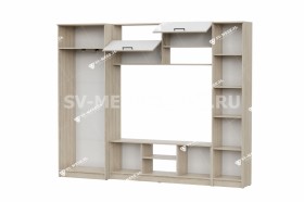 Мебель для гостиной МГС 3 Исполнение 1 Дуб Сонома / Белый в Полтавке - poltavka.katalogmebeli.com | фото 3